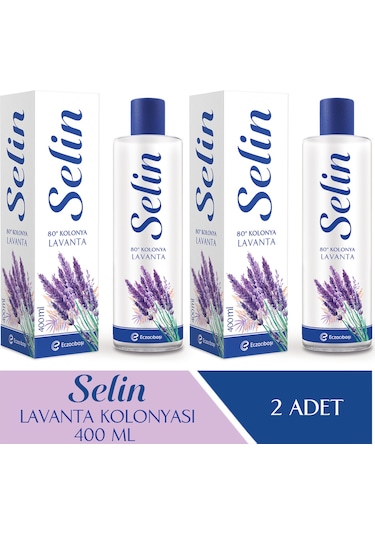 Selin Parfümlü Kolonya Lavanta 400 ML 2'li
