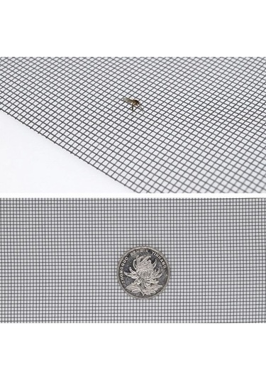 Pazly 3 Metre 20 Mesh Siyah Nano Sinek Sivrisinek Tel Net, Bebek Ve Aile Koruma Pencere Ekranı 100cm-300cm 100 x 300 CM