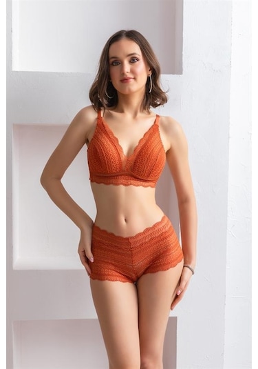 Mode Cool Bralet Sütyen Boxer Takım Kiremit Brf31813 Kiremit