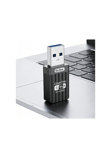 Go Des Gd-bt118 Çift Band Wifi - Bluetooth Usb Adaptör Siyah