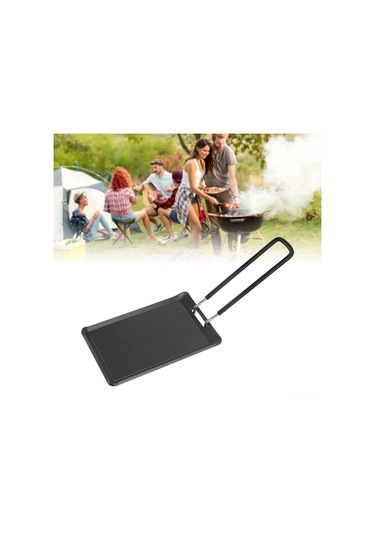 Gajeena Taşınabilir Demir Izgara Tava - Mini Kareli, Kaymaz Yüzeyli, Hızlı Isınır, Ev Ve Kamp İçin Et Fırınlama/fritöz Çok Renkli