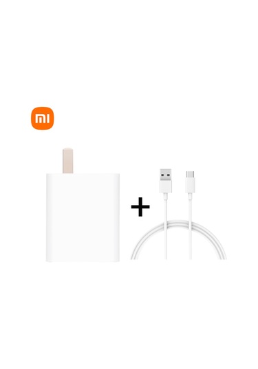 Xiyyadms Xiaomi 33w Hızlı Şarj Aleti Seti - Usb-a Port, 3a Type-c Kablosu, 100-240v, Akıllı Koruma, Taşınabilir Beyaz Mdy-11-ex