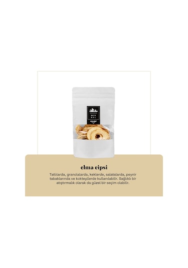 Alta Naturel Kurutulmuş Elma 30 G