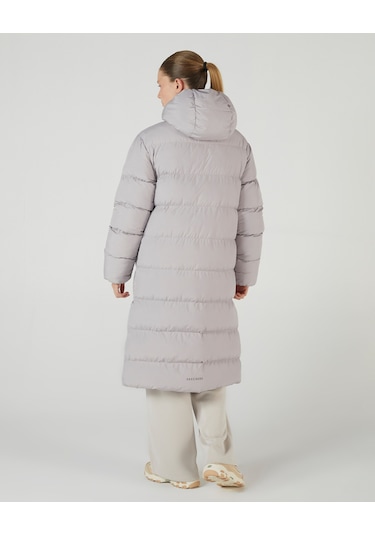 Skechers W Outerwear Puffer Jacket Kadın Gri Mont S242132-032 Gri