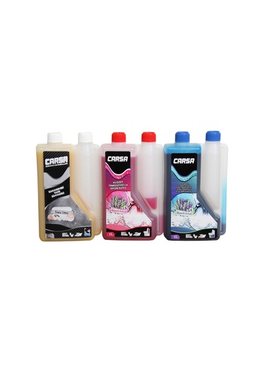 Carsa Gri Tank Kimyasalı + Tuvalet Temizleyici ve Sifon Suyu + Siyah Tank Temizleyici Koku Önleyici Atık Parçalayıcı 3 x  L
