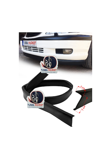 Kırılmaz Ön Tampon Altı Eki & Yazısız Elastik Kauçuk Lip / 7x230c