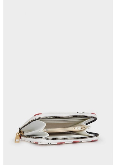 Defacto Kadın Meyve Baskılı Suni Deri Cüzdan F6793axnswt1 Beyaz