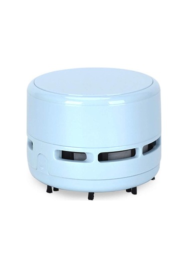 Ranyeek Tw8050 Mavi El Tutulu Mini Elektrikli Süpürge - Ev, Masaüstü Ve Araç İçin Küçük Boy Temizlik Aleti Beyaz - Gri