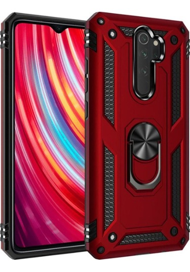 Xiaomi Redmi Note 8 Pro Kılıf Zore Vega Kapak Kırmızı