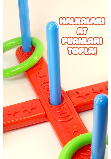 Halka Atma Oyunu Zeka Geliştirici Duyusal Halka Atma Zihin Eğitici Çocuk Oyuncak Quoits 4075