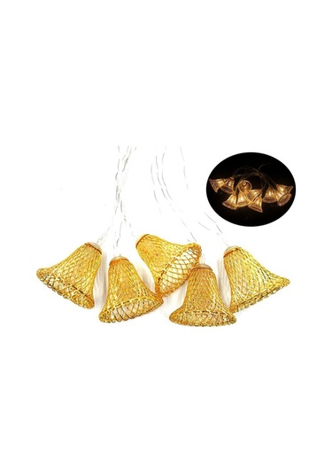 Parti Ve Özel Gün Asyonu Çan Şeklinde Metal Şerit Led Işık Siyah