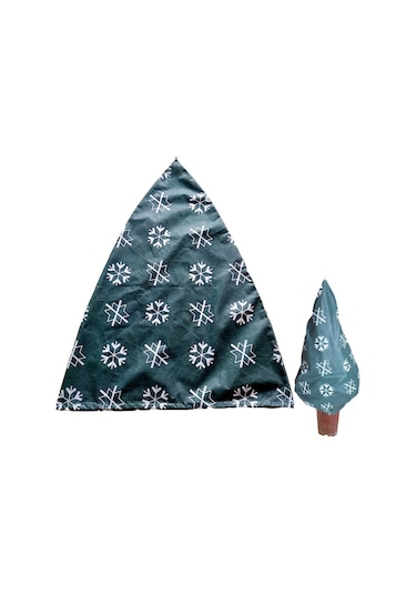 Lemestar Bahçe Bitkileri Kış Koruma Çantası, Islaklık Ve Donlardan Koruma, Nitelikli Dokuma, Kolay Sabitleme İpi, 1030x900mm, Kar Tanesi Deseni