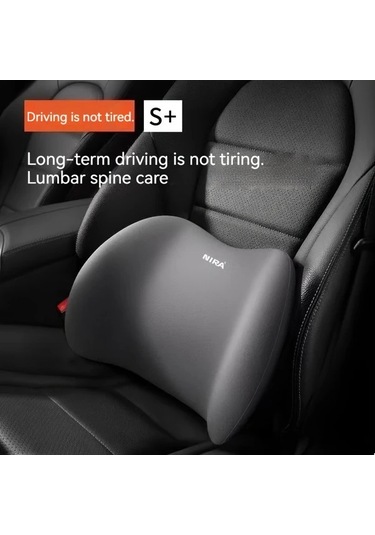 Elmpaly Grey Bel Yastığı: Sırt Ve Bel Ağrısı İçin Taşınabilir Ortopedik Yastık Gri