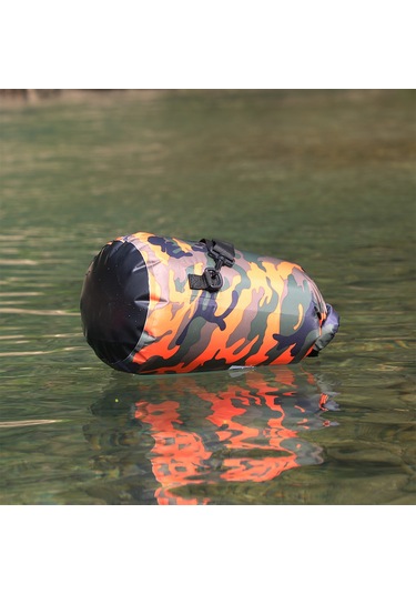 Neevoyu 2l Poliester Su Geçirmez Çanta - Ipx6 Koruma, Yüksek Kalite Kanca, Ayarlanabilir Askı, Kayak Ve Su Sporları İçin Mavi Kamuflaj