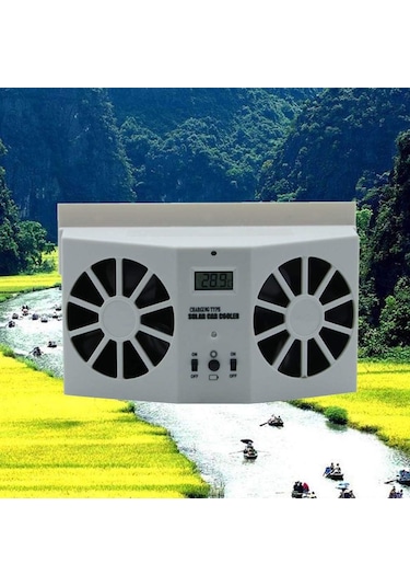 Solar Enerji İle Şarj Edilebilen Araba Fanı