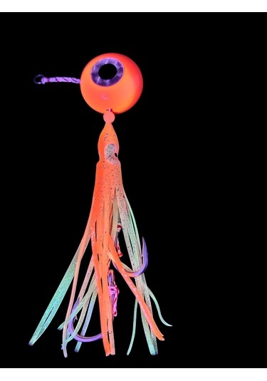 S.f. Melek Gözü Jig 200g Turuncu Uv - 0/5 No Paslanmaz İğne