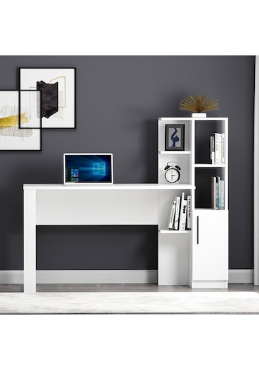 Tody Çalışma Masası - Beyaz Beyaz