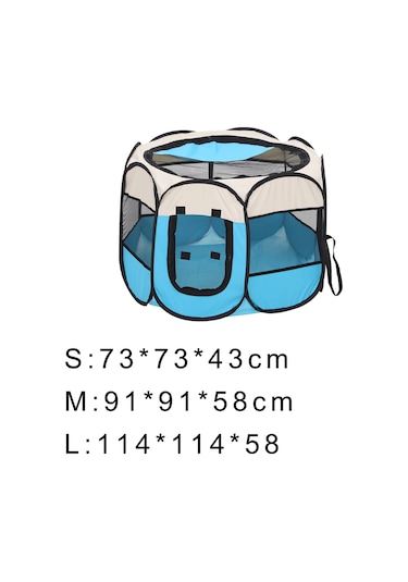Geeroyoo Taşınabilir Katlanır Evcil Hayvan Çiti - Su Geçirmez Oxford Kumaş, Pvc Ağ İle Güvenli Ve Pratik.