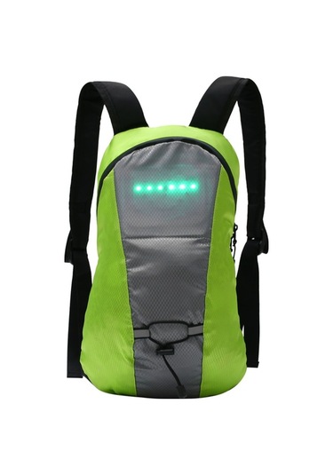 Createtech Kablosuz Usb Dönüş Sinyali, Şarj Edilebilir Led İşaretleyici, Sırt Çantası Bağlantısı Sarı