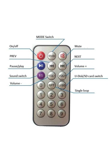 Ventatek Mp3 Kumandalı Bluetooth Amfi Devresi Sd Kart + Usb