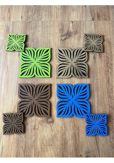 8'li Büyük Boy Ve Küçük Boy Ahşap Nihale Seti 7