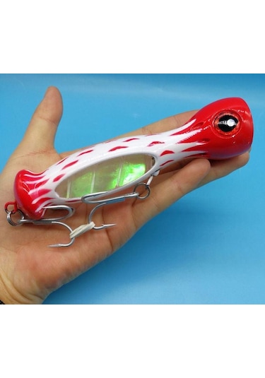 Profisher Jet Popper Akya Ton için Sert Sahte Sahte Yemi 46 G 23