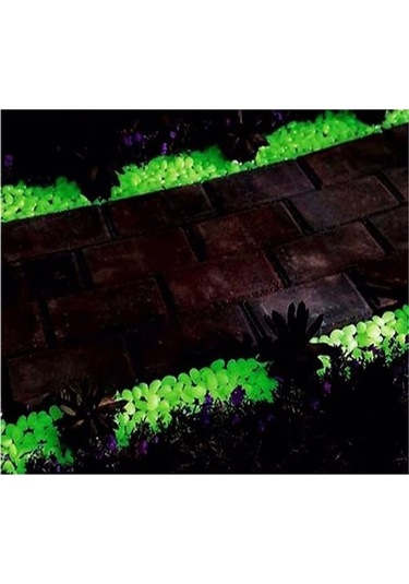 Gece Parlayan Fosforlu Çakıl Taşı Plastik Akvaryum Süsü