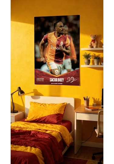 Galatasaray X Juventus - Sacha Boey İmzalı Statik Poster