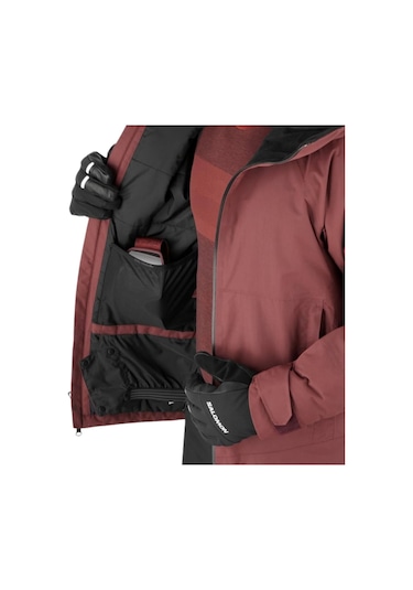 Salomon Salomon Transfer Puff Erkek Kayak Montu Bordo C86 Çok Renkli