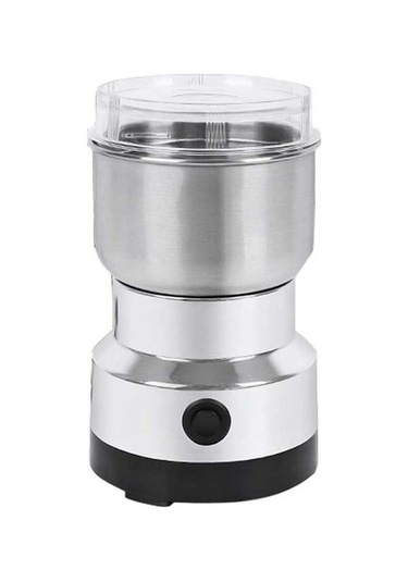 Novahub Paslanmaz Çelik Kuru Gıda Öğütücü - 150w, 50-400ml, 220v/110v Gümüş