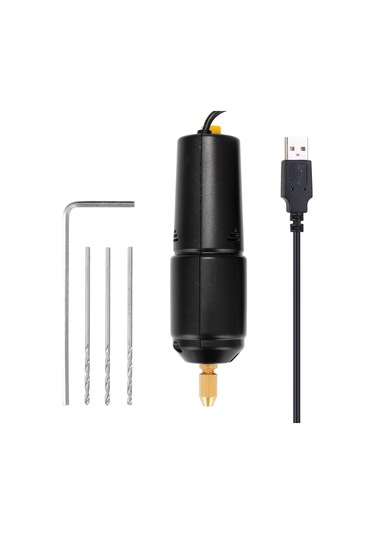 Yaozixia Z-u36 Mini El Tipi Elektrikli Matkap Usb Delgeç 5v Güç Küçük Taşlama Aleti Mücevher İnci Reçine Dıy İçin