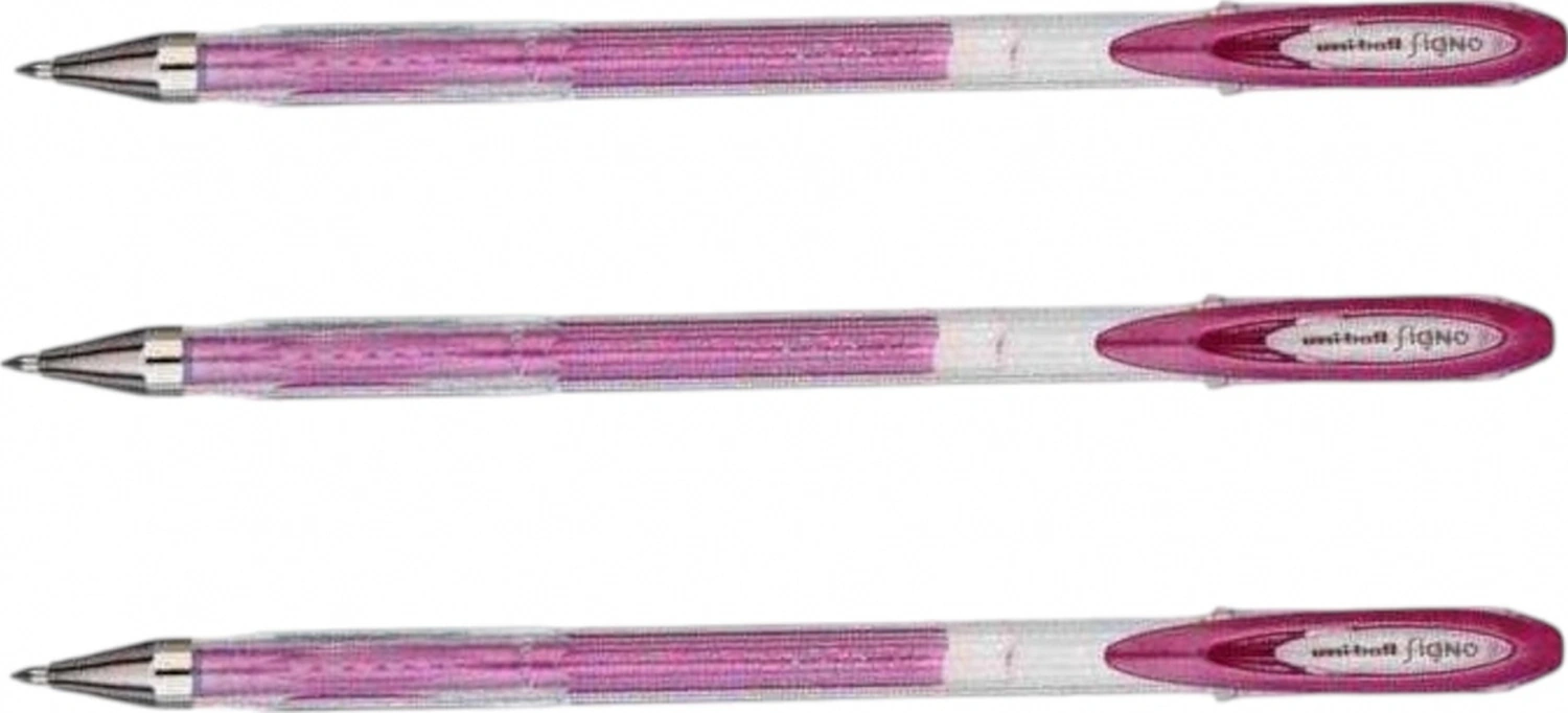 Uniball Signo Noble Metal 0.8 Jel Kalem Pembe Üç Adet Pembe