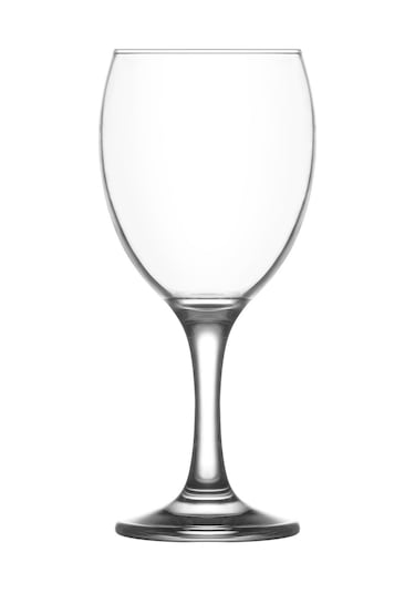 LAV Empire Cam Kırmızı Şarap Kadehi 6'lı 340 ml Ayaklı (Meşrubat Bardağı)