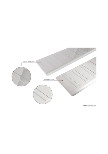 Omsa Fiat Egea Cross Krom Cam Çerçevesi Taşlı 8 Parça 2020 Ve Sonrası