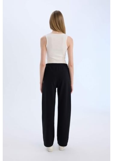 DeFacto Straight Fit Cepli Esnek Belli Eşofman Altı	 E6350AX25SPBK81