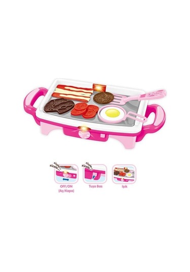 Vardem Işıklı Aksesuarlı Teppanyaki Izgara