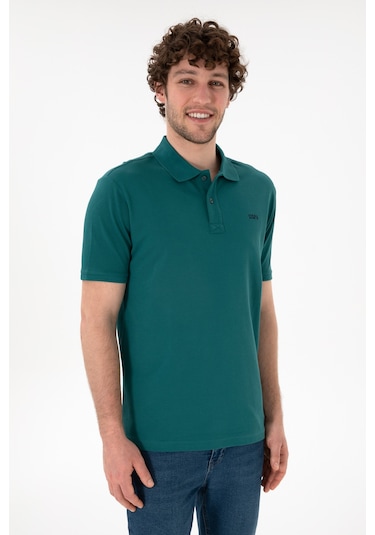 U.S. Polo Assn. Erkek Regular Fit Polo Yaka Koyu Yeşil Basic Tişört 50306007-VR101 U.S. Polo Assn. Erkek Regular Fit Polo Yaka Koyu Yeşil Basic Tişört 50306007-VR101