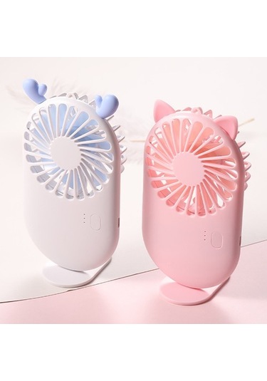 Yeni Desen Cep Fanları Usb Şarj Mini-tutma Fanları Öğrenci Açık Hava Taşınabilir Küçük Fan Mini Hava Soğutucu Beyaz 2553 Renkli