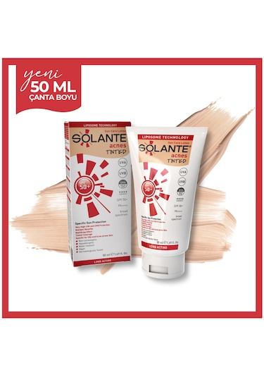 Solante Acnes Tinted Losyon SPF50+ 50 ML
