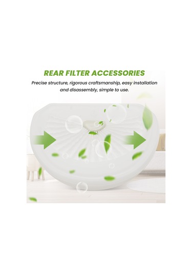 Xurunkeji Black Decker Dustbuster El Süpürgesi Vlpf10 Hlva320j00 Filtreleri İçin 4 Paket Hepa Post Filtre Yedeği