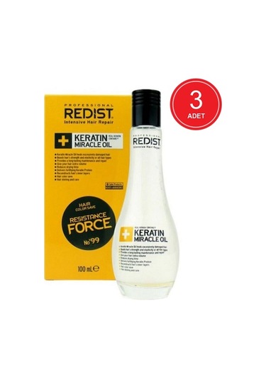 Redist Keratin Miracle Saç Bakım Yağı 3 x 100 ML