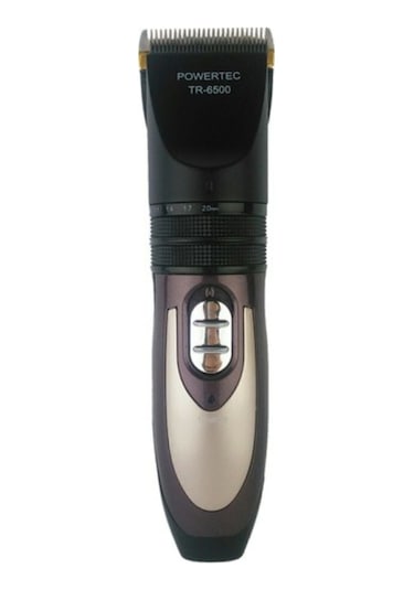 Powertec TR-6500 Şarjlı Saç Sakal Tıraş  Makinesi Kahverengi - Siyah