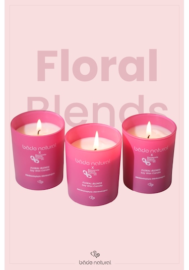 Bade Natural Soya Mumu Floral Blends %100 Doğal Ve Vegan