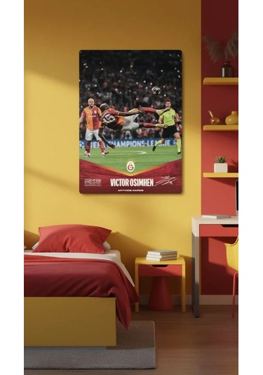 Galatasaray X Juventus - Victor Osimhen İmzalı Statik Poster