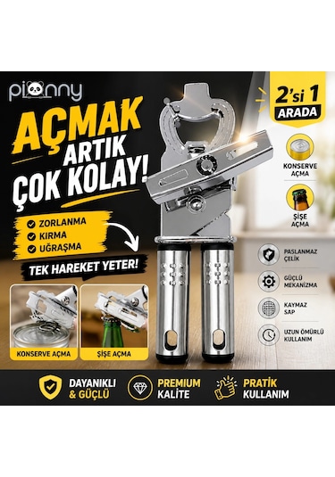 Pionny Inox Çelik Konserve Açacağı Çok Renkli