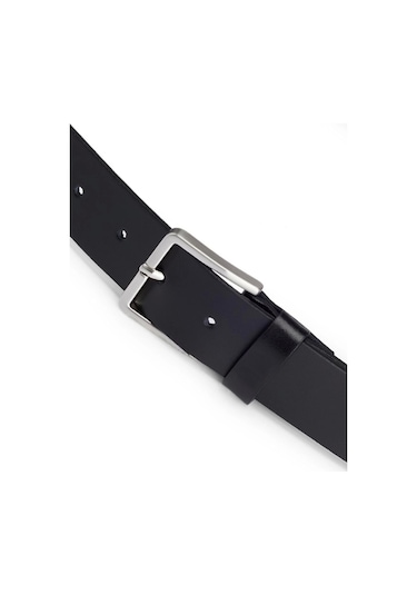 Orijinal Hakiki Deri Erkek Kumaş Kanvas Kot Pantolon Için Uygun Tek Parça Deri 1.sınıf Siyah Siyah