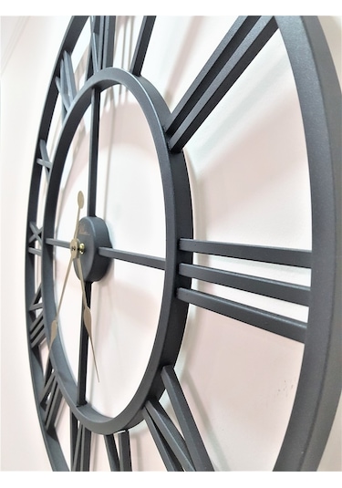 Regal Ultima 2688 B Ferforje 76 Cm. Iskelet Duvar Saati Mat Siyah