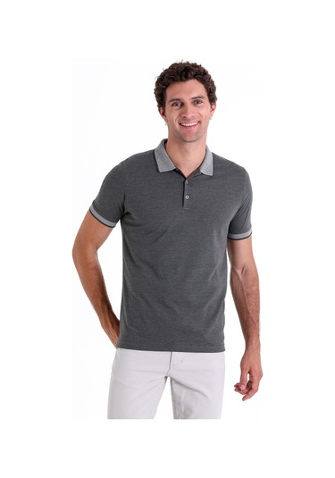 Hatemoğlu Haki Regular Fit Düz Pamuklu Polo Yaka Tişört Haki