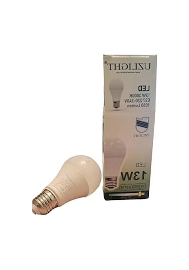 10'lu Uzlight 13w E27 Duy Led Ampul, 3000k Sarı Işık -