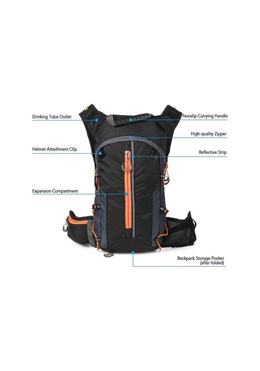 Artfulabode Torbası Sürme Su Sporları Siyah Sırt Sırt Katlanabilir Hava Hafif Çantası Çantası Bisiklet Bisiklet Açık Ay Siyah